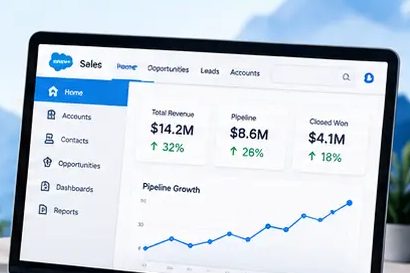 Salesforce platform screen