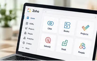 Zoho platform screen