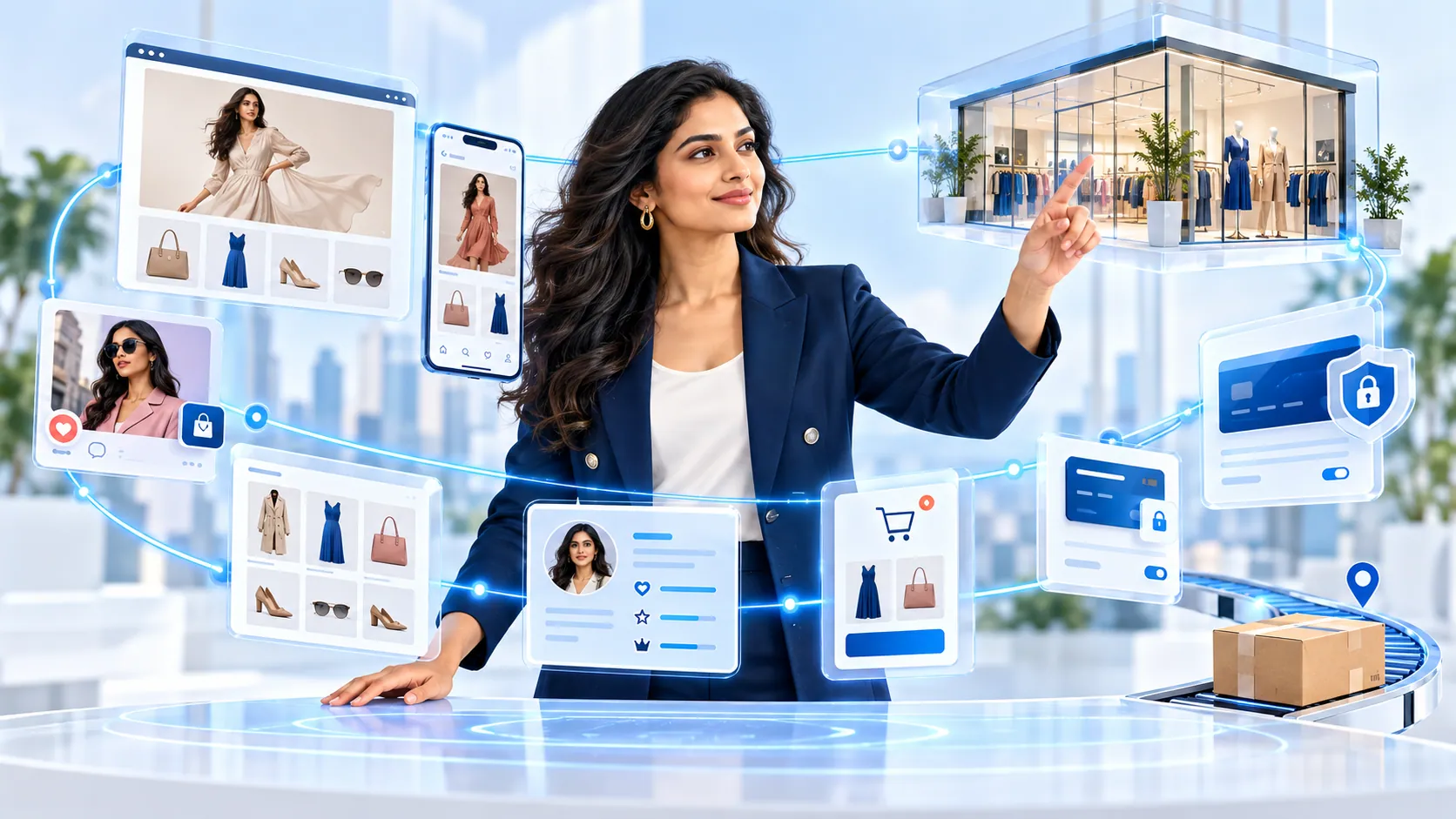 Salesforce Commerce Cloud consultant connecting web store, mobile app and fulfilment